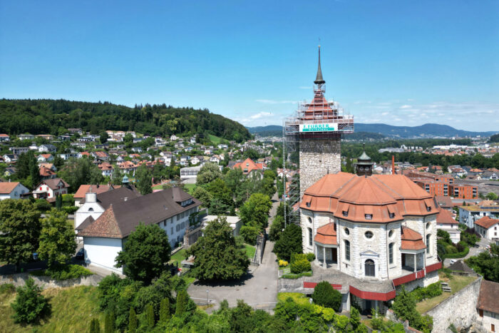 Drohnenaufnahme Gerüstbau